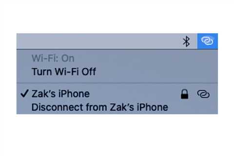 How to use an iPhone as a Mac internet hotspot