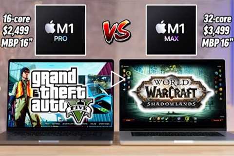 16 vs 32-core M1 Pro vs M1 Max MacBook Pro Gaming Review