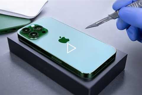 iPhone 13 Pro Green Unboxing and Camera Test - ASMR