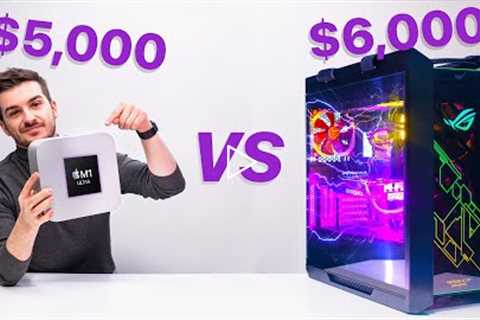 $5,000 Mac Studio vs $6,000 PC  - NOT what I expected!