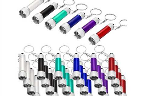 30 Pack: Tremendous Vibrant Three LED Flashlight Keychains for $19