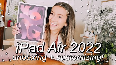 iPad Air 2022 *M1* UNBOXING + SETUP! iPad Air 5th Gen in PINK! ? (+ iPad Air REVIEW!)