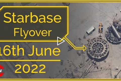 SpaceX Starbase, Tx Flyover June 16