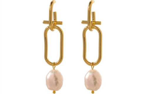 Freshwater Pearl Drop Earrings for Ladies for $70