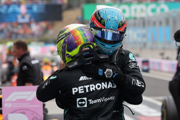 Mercedes AMG Petronas F1 Hungarian GP race – exhilarating double podium