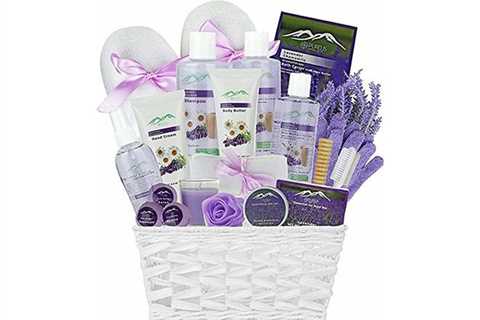 Luxurious Lavender Chamomile 20-Piece Tub & Physique Present Basket for $45