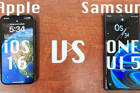 Samsung One UI 5.0 vs Apple iOS 16 COMPARISON - WHICH IS THE BEST?