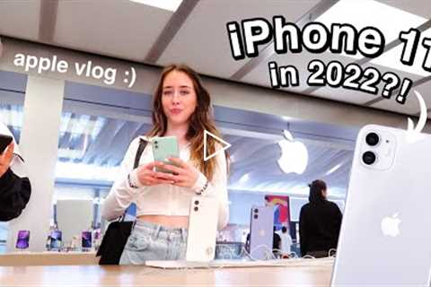 Getting the iPhone 11 in 2022? | Apple Store Vlog