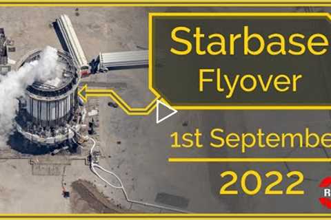SpaceX Starbase, Tx Flyover September 1st