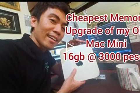 Cheapest Memory upgrade of the Mac Mini 16gb at 3000 pesos only