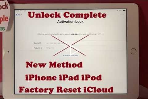 Factory Reset iCloud Locked iPhone/iPad Any iOS/Generation All Models Without Password🙀