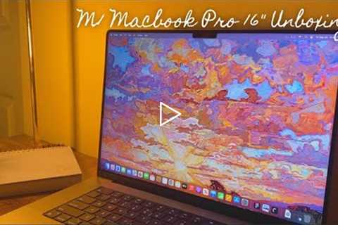 M1 Macbook Pro Max 16 Unboxing ✨