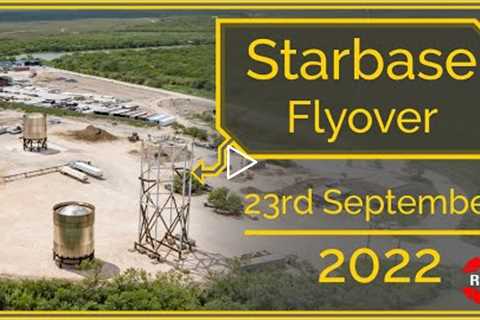 SpaceX Starbase, Tx Flyover September 23, 2022