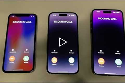 iPhone X vs iPhone 14 Pro vs 14 Pro Max Incoming Call