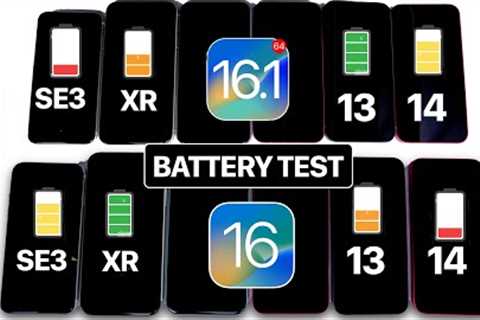 iOS 16.0.3 Vs iOS 16.1 - BATTERY TEST 🔋