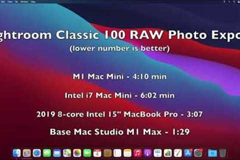 Base Model Mac Studio M1 Max Benchmarks