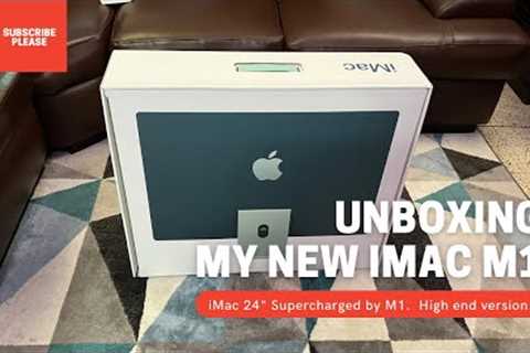 Unboxing My Dream Computer. iMac 24 Supercharged By M1.High End Version.