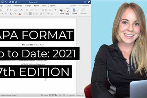How to format your paper in APA style in 2022