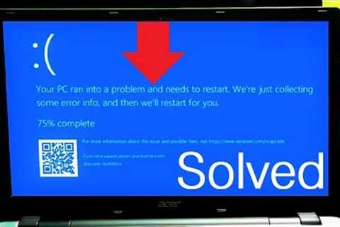 How to Fix Windows 10 Startup Error Issue | Your PC Ran Into a Problem and Needs to Restart