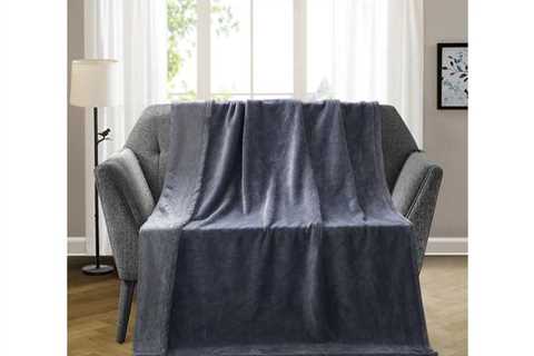 500 Collection Micro Textured Outsized Throw Slate for $70