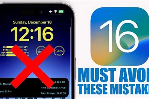 Worst iPhone Mistakes You MUST Avoid (iOS 16)