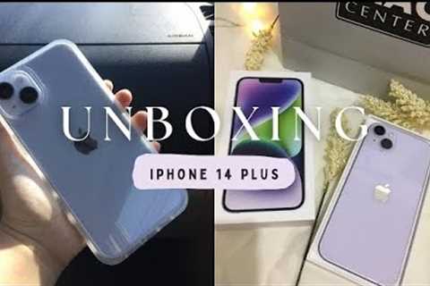 iPhone 14 PLUS Purple (256 gb) 2023 Unboxing + Accessories ✨💜