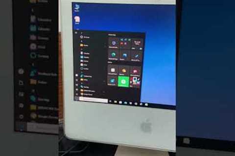 Running Windows 10 on Apple iMac #Shorts