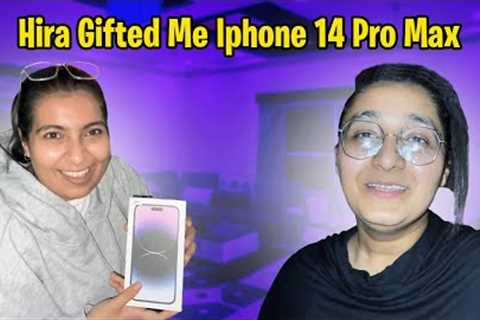 Hira Gifted Me Iphone 14 Pro Max | Bohat Ganda Wala Prank Ho Gaya Mere Sath | @hina_the_javed