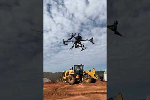 Drone Landing on Construction Job Site | #Shorts
