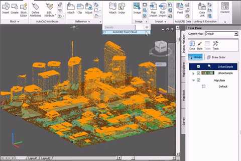 How to Work with LiDAR Point Clouds in AutoCAD Map 3D