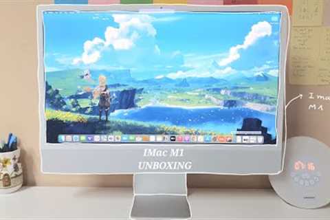 🖥 iMac m1 silver 2021 unboxing 📦 + some useful accessories