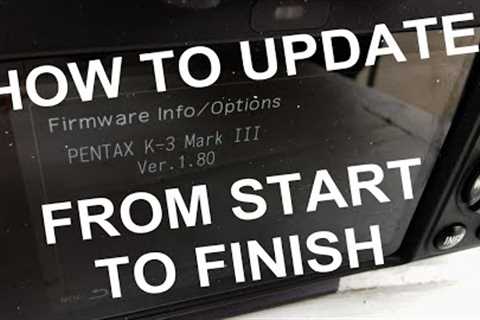YOU''LL BE A PRO FIRMWARE UPDATER AFTER THIS!!! How to update the firmware on your PENTAX camera.