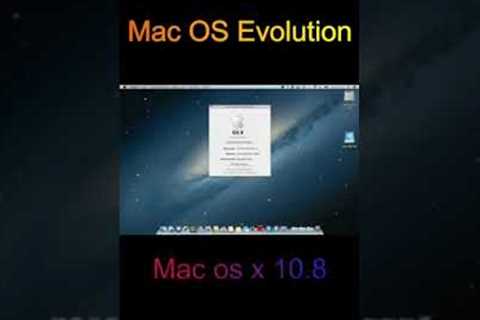 Evolution of macOS @Apple