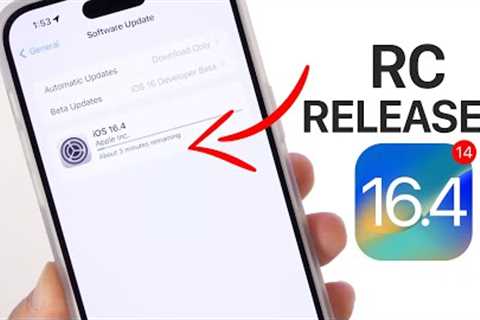 iOS 16.4 RC is OUT - FINAL DETAILS