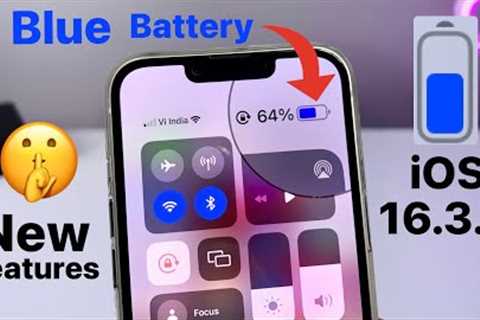iOS 16.3.1 - Enable Blue Battery icon colour on any iPhone