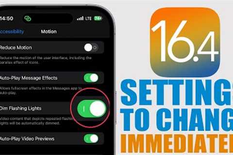 iOS 16.4 - 16 Settings You Need to Change NOW !