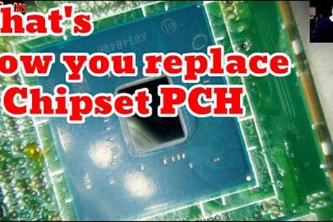 Intel SR40B Chipset PCH replacement with hot air. How to replace big IC''s