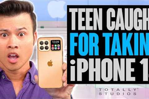 TEEN Caught TAKING New IPHONE 14 Pro Max from Apple before Release Date.