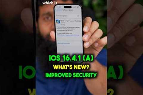 Ye kaisa iOS update hai? iOS security response 16.4.1 (a) #shorts