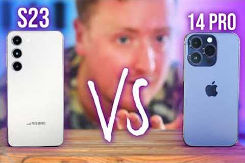 Samsung Galaxy S23 vs iPhone 14 Pro: Best Small Phone?!? 😲