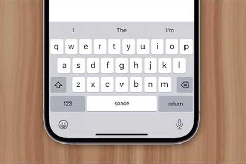 Why The iPhone Keyboard Sucks