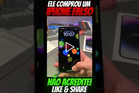 iPhone Falso! Esse cara comprou um celular na internet e recebeu um iPhone Android! hahaha cred tktk