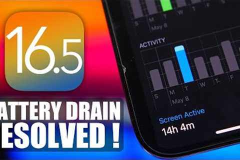 iOS 16.5 Battery Drain Issue Resolved !