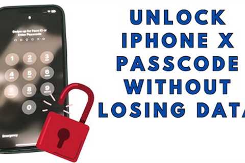 Unlock iPhone X Without passcode and losing data No PC needed !! iPhone Passcode Unlock