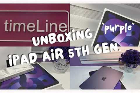 Unboxing iPad Air [Purple] 💜📦 & Capdase Pencil + accessories 🌸📱~ my first apple purchased 💕