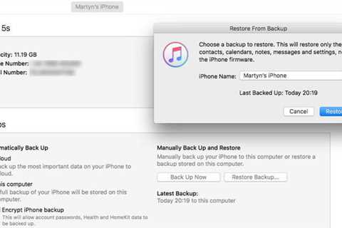 ❤ How restore an iPhone from a backup