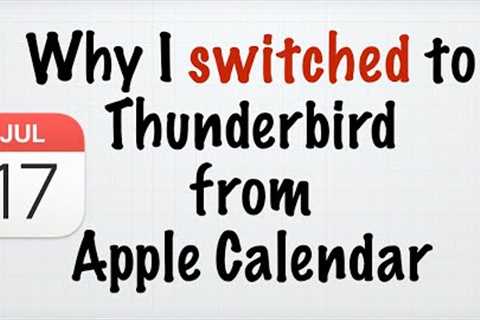 Alerts in Apple Calendar and Why I Switched to Thunderbird