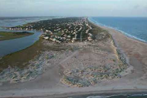 North Carolina Emerald Island Beach Drone Footage
