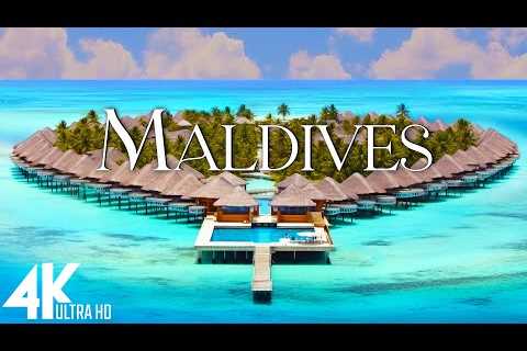 FLYING OVER MALDIVES (4K Video UHD) - Scenic Relaxation Film With Inspiring Music