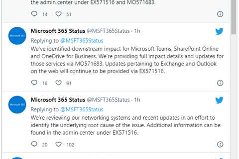 Microsoft 365 Outage on June 5th, EX571516, MO571683